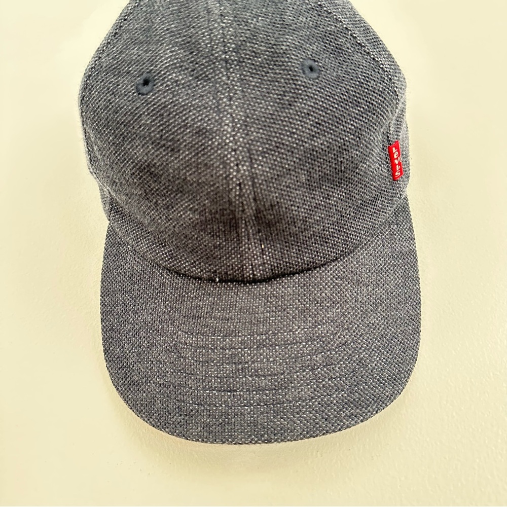 Vintage Levi’s Denim-Look Cap Classic Y2K Streetwear Ballcap Dad Blue Grey Hat